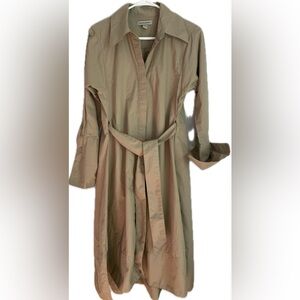 Banana Republic Savannah Midi Shirt Dress Beige